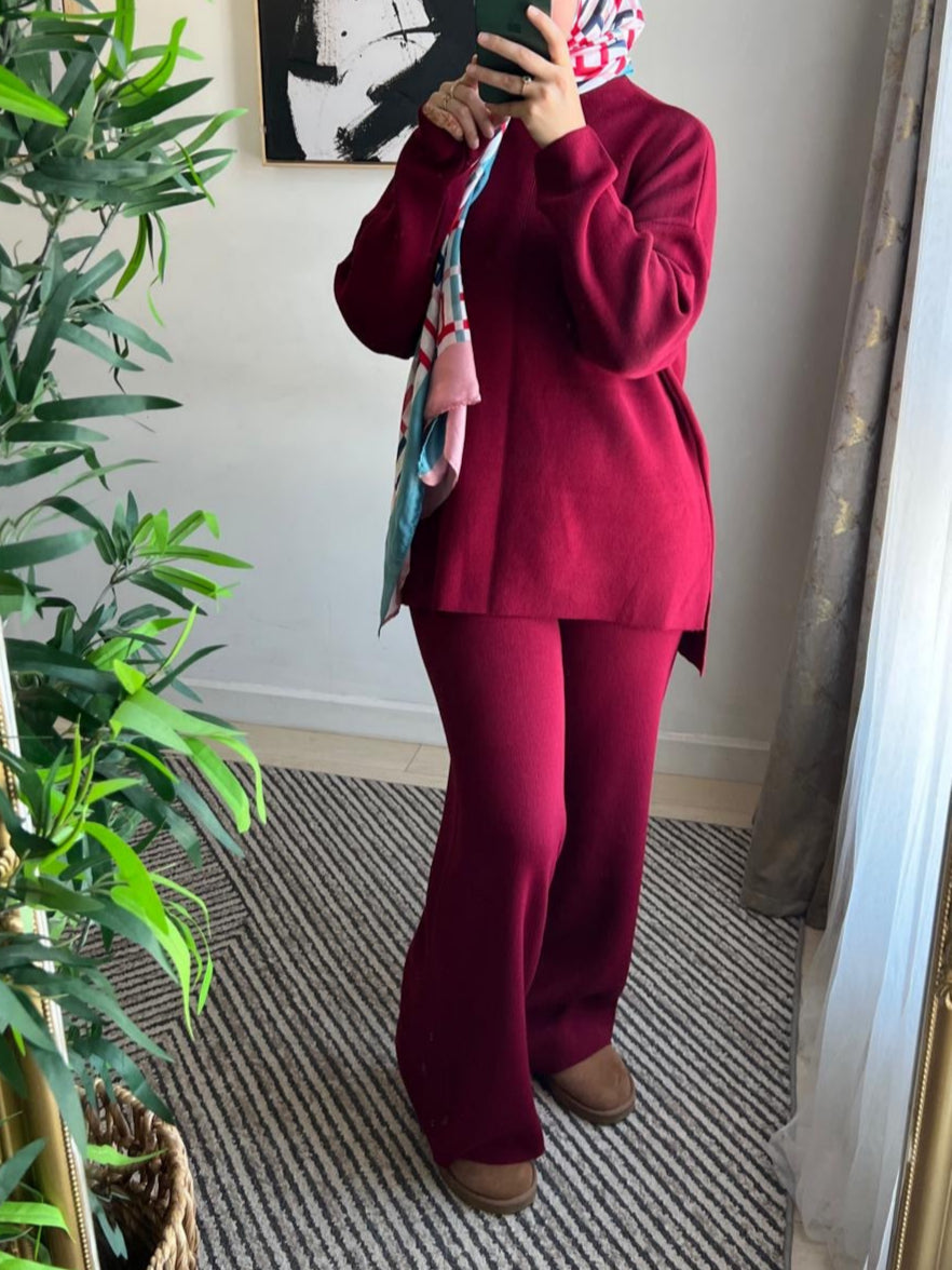 Ensemble bordeaux