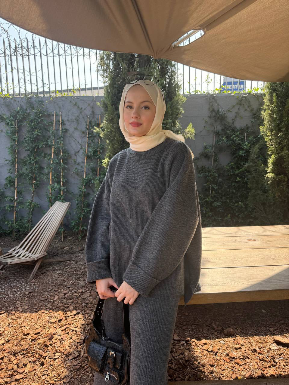 Ensemble Cosy Elegance en Gris