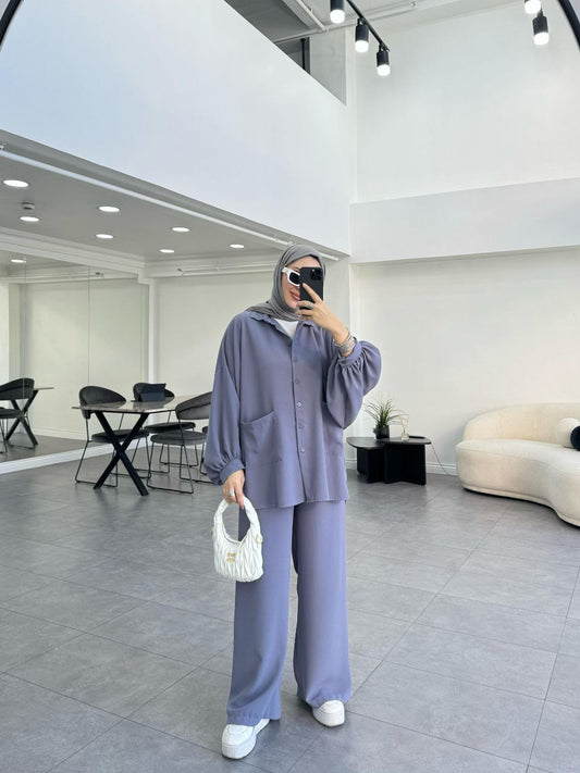 Ensemble Bleu Ardoise