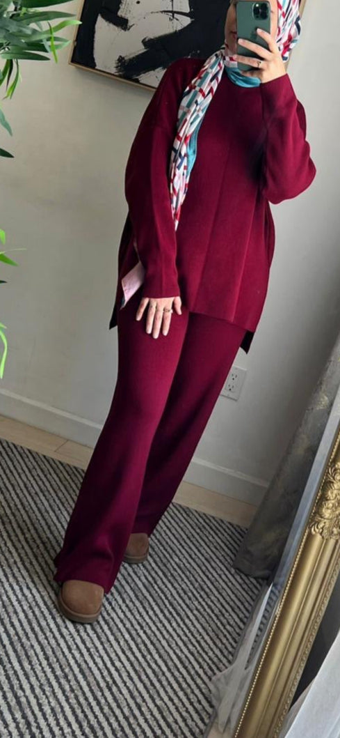 Ensemble bordeaux